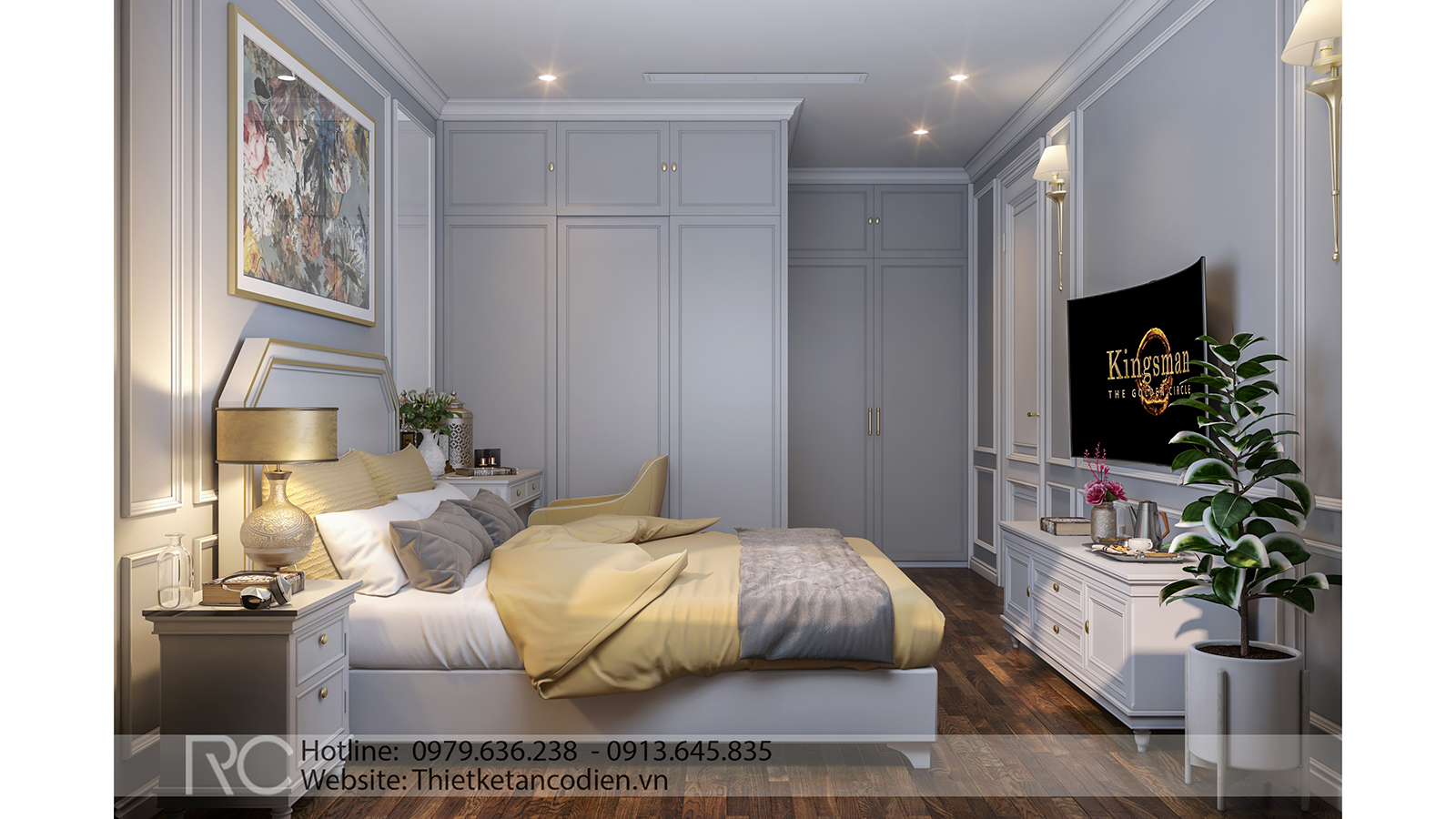 Vẻ đẹp của thiết kế nội thất chung cư phòng ngủ